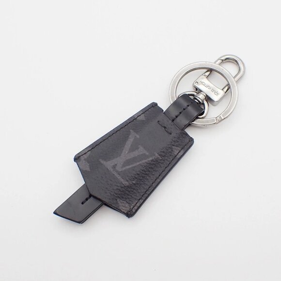 LOUIS VUITTON Porto Cle Cloche Cle Key Ring Monogram Eclipse - Picture 16 of 16